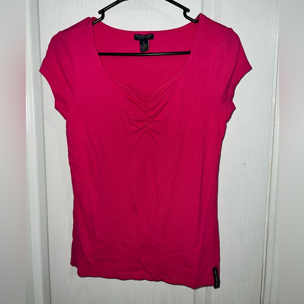 U.S. Polo Assn. Pink Short Sleeve Top